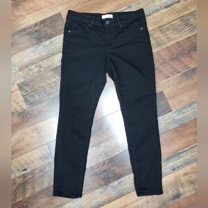 Loft Made And Loved Black Modern Skinny Jeans, Size 28